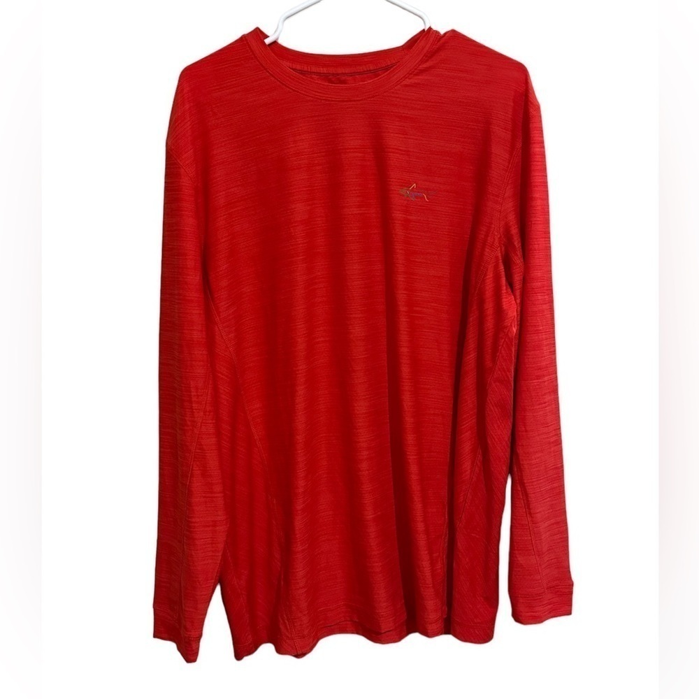 Greg Norman Large Red Long Sleeve Outdoor Mesh Shirt